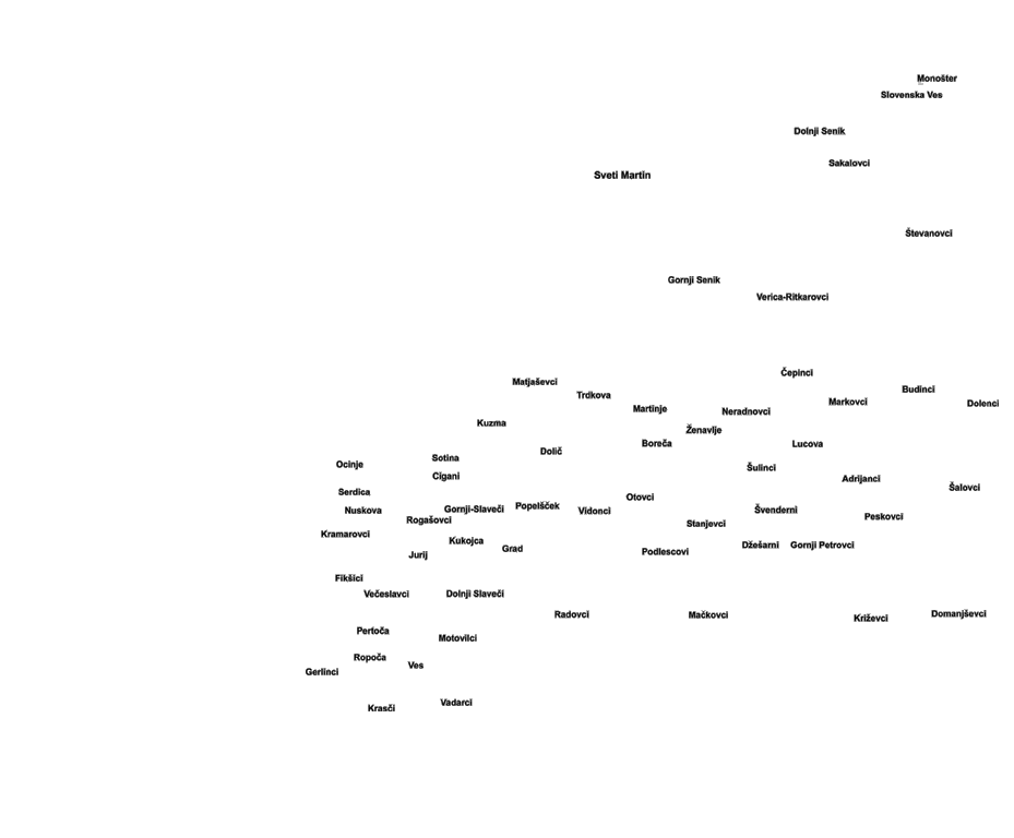 Windisch region, Slovenian village names