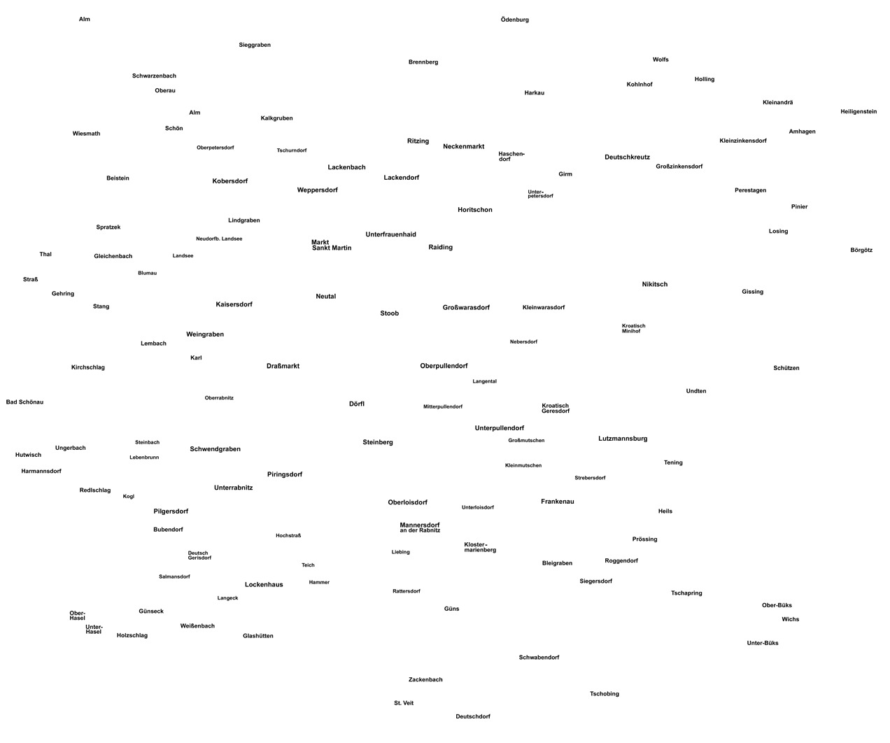 OP small map Austrian village names 