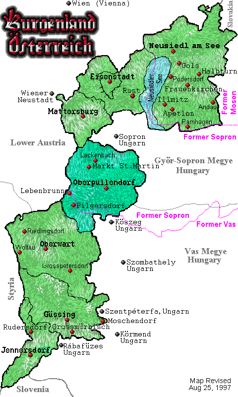 Burgenland map