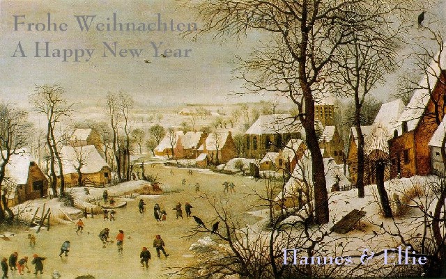 2003 Christmas card from BB VP Hannes Graf & Elfie Resch