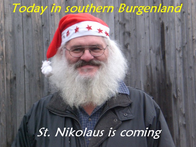 Hannes Graf as Santa Nikolaus at 6 of December 2008 in Oberschtzen